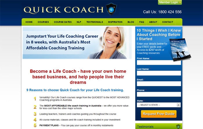 Life Coaching Leads Case Study: Quick Coach