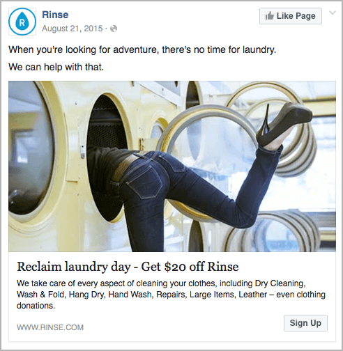 Rinse - best facebook ads